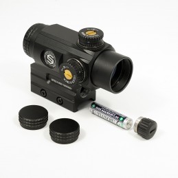 SPEC OPTICS SPS2-0 Viseur à point rouge et vert 1x25 mm, noir