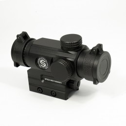 SPEC OPTICS SPS2-0 1x25 mm-Visier mit rotem und grünem Punkt, Schwarz