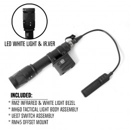 SPECPRECISION M952V IR Tactical Light White LED Weapon Light Infrared IR Output Dual Output