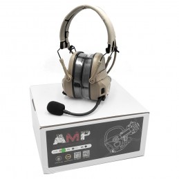 FCS FMA AMP Headset tático de comunicação com redução de ruído para arco e capacete
