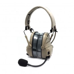 FCS FMA AMP Headset tático de comunicação com redução de ruído para arco e capacete