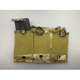 EvolutionGear Üçlü 5.56 şarjörlü kese Multicam