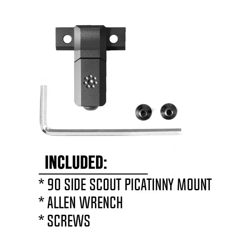 SPECPRECISION Tactical Picatinny Offset Side Scout Mount SSM For Surefire Scoutlight Series AR15 Airsoft Hunting Accesory