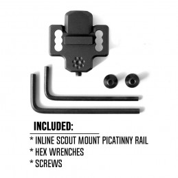 SPECPRECISION Tactical M-LOK Offset Side Scout Mount SSM For Surefire Scoutlight 300 600 Series AR15 Airsoft Hunting Accesory