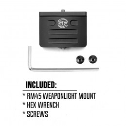 SPECPRECISION RM45 Montagem tática deslocada Picatinny para lanterna Scout, acessório de caça AR15