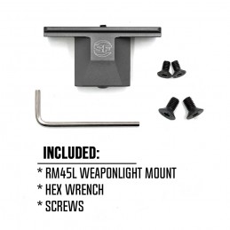 SPECPRECISION RM45L Montage tactique déporté Picatinny pour lampe Scout Light, accessoire de chasse AR15