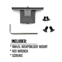 SPECPRECISION Tactical RM45 WeaponLight Mount Offset Picatinny Rail Mount for Scout Light WeaponLights AR15 Hunting Accesory