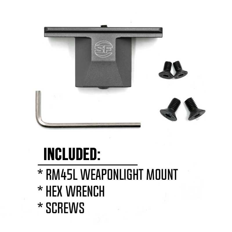 SPECPRECISION Tactical RM45L WeaponLight Mount Offset Picatinny Rail Mount for Scout Light WeaponLights AR15 Hunting Accesory
