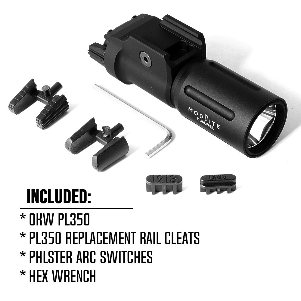 SOTAC Modlite PL350 OKW Linterna táctica para pistola, 680 lúmenes SOTAC Modlite PL350 OKW Linterna táctica para pistola, 680 lúmenes