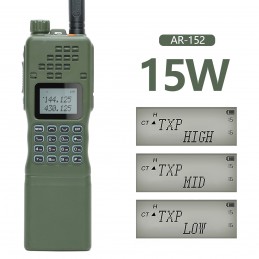 Baofeng AN /PRC 152 Radio táctica bidireccional VHF/UHF con PTT U94