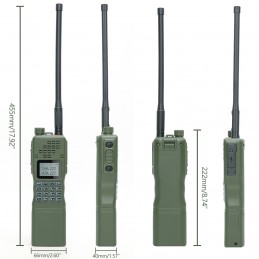 Baofeng AN /PRC 152 Radio táctica bidireccional VHF/UHF con PTT U94