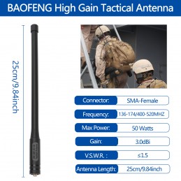 Baofeng AN /PRC 152 Taktisches VHF/UHF-Sprechfunkgerät mit U94 PTT