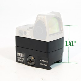 RMR QD レバー Absolute Co-Witness 1.41 インチ高さマウント ライザープレート付き 20mm ピカティニーおよびウィーバーレールに適合|SPECPRECISION TACTICAL GEARドットサイトマウント
