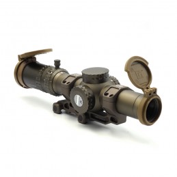 Ensemble ATACR 1-8 24mm Lunette LPVO FFP réplique Mil Spec avec montage déporté C1 et point rouge RM, FDE