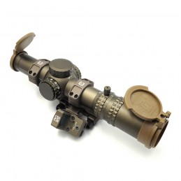ATACR 1-8 24mm FFP-LPVO-Zielfernrohr-Replik Mil Spec mit C1-Offset-Montage und RM-Rotpunktvisier FDE Kombination