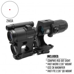 EG COMPM5 With G33 FTC Mount 2.26" Optical Centerline Height Black Combo