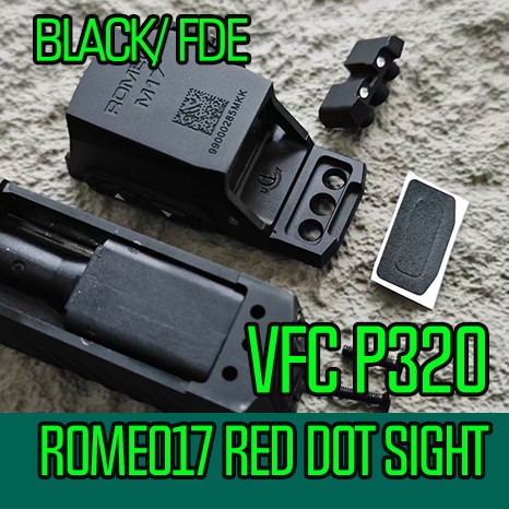 SPECPRECISION VFC AIRSOFT P320 M17 M18 Red Dot Sight GBB Version With Iron Rear Sight